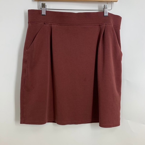 Patagonia Dresses & Skirts - Patagonia Womens A Line Skirt Pockets Maroon Burgundy Casual Mini Skater